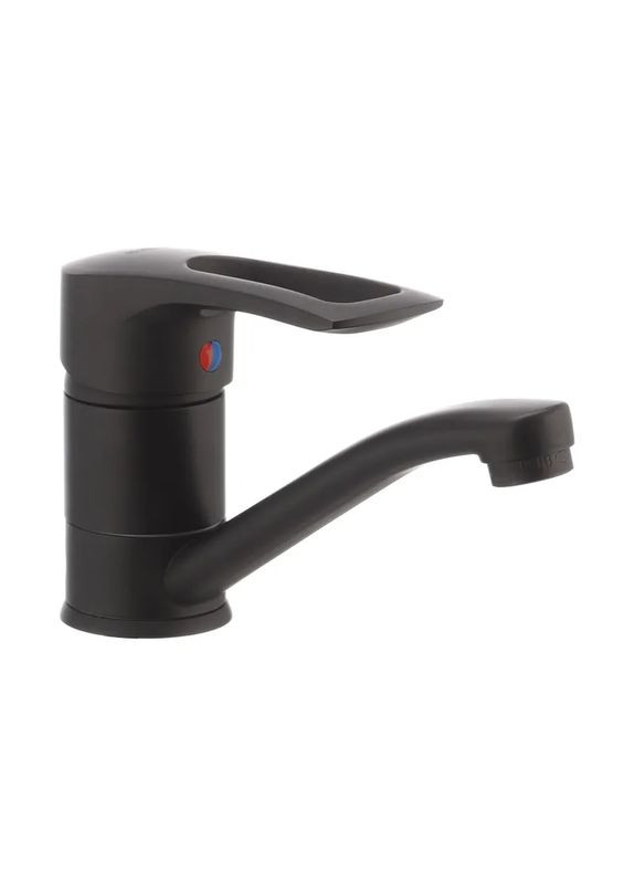 Смеситель для умывальника Hansberg 004 (излив 15 см) черный (HB0185) Haiba (321962513)