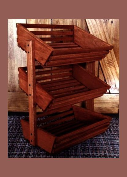 Стелаж для овочів і фруктів з дерева Капчорі савоярді (ЯХТ-013915) No Brand (327848667)