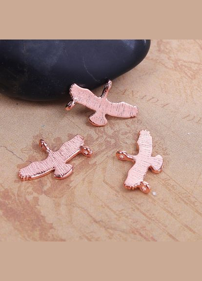 Подвеска Кулон птица орёл Розовое золото 18 мм x 12 мм Finding (328943002)