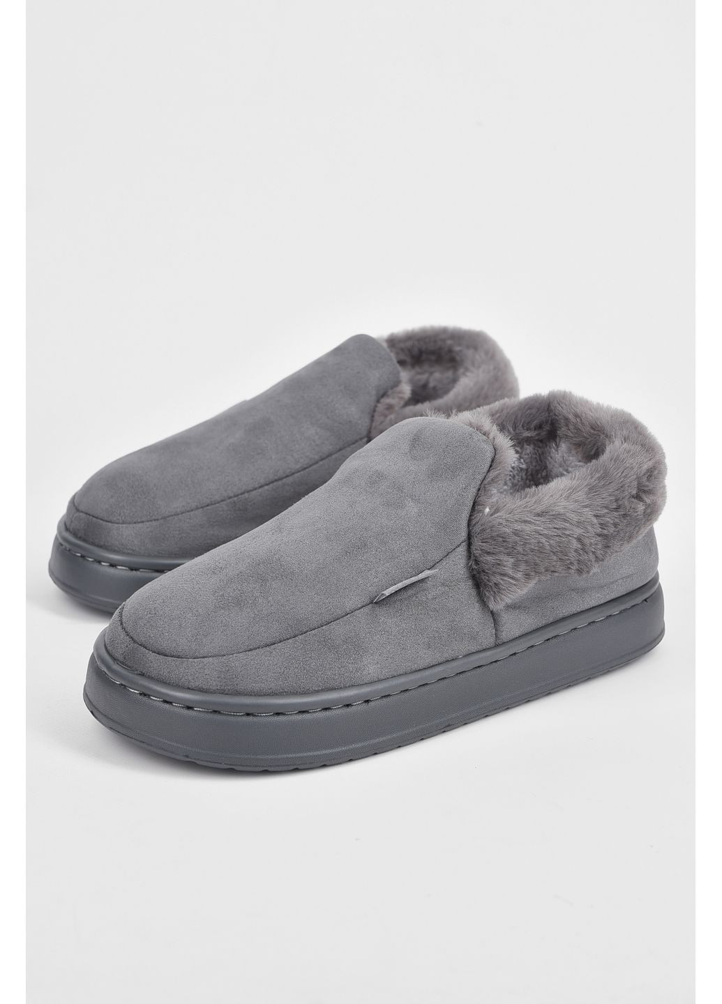 Капці кімнатні чоловічі сірого кольору Let's Shop (351392912)