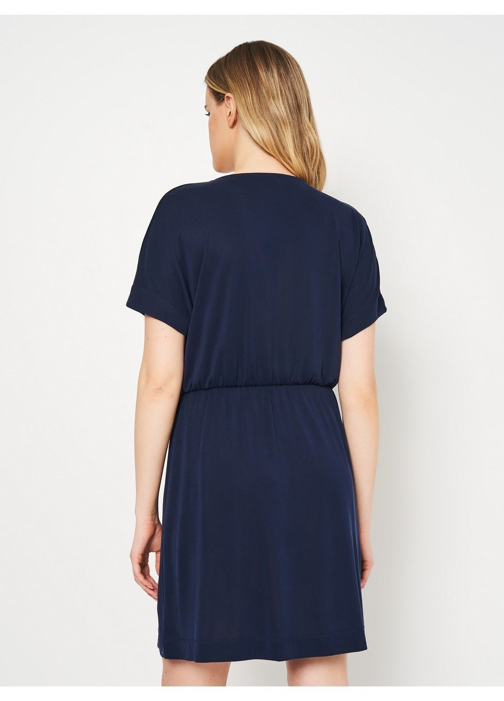 Темно-синее кэжуал платье Black Tape однотонное