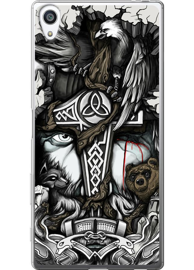 2D пластиковий чохол 'Тату Вікінг' для Endorphone Sony Xperia Z5 Premium E6883 (257832960)