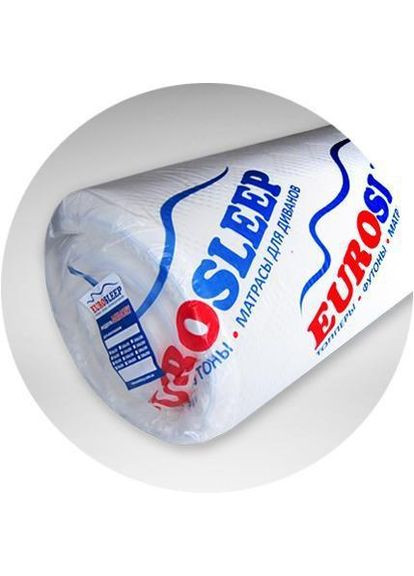 Тонкий матрац на диван (футон, топер) (7см, 3/4) жакардовий чохол 140х200 Eurosleep COCOS-MIX (281326647)