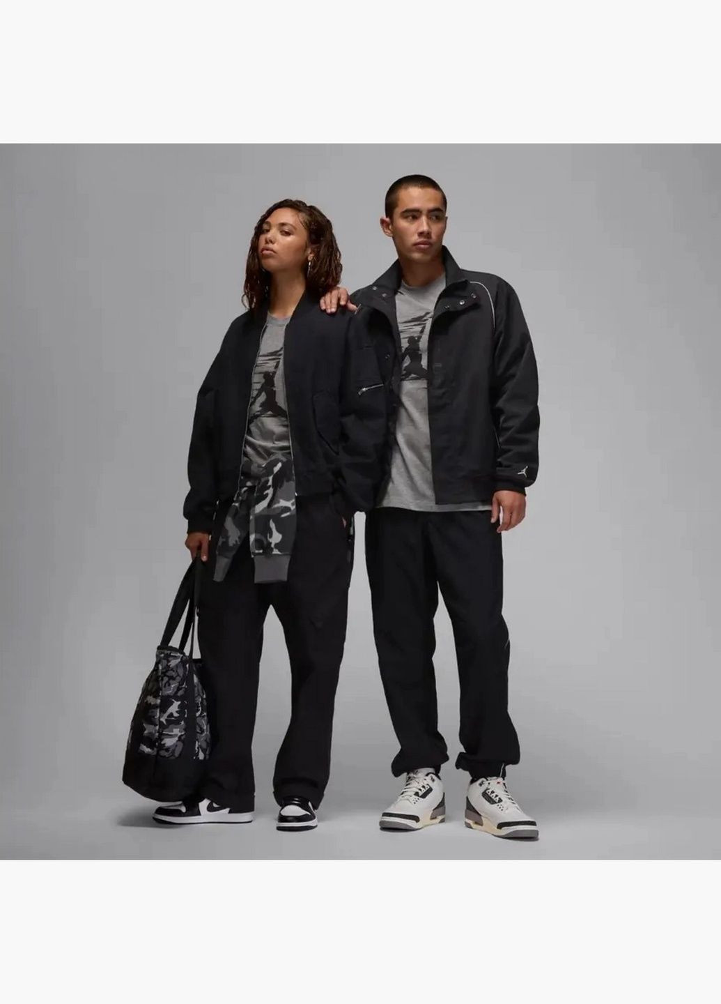 Сіра футболка чоловіча mvp jm ss crew grey fz1919-091 Air Jordan