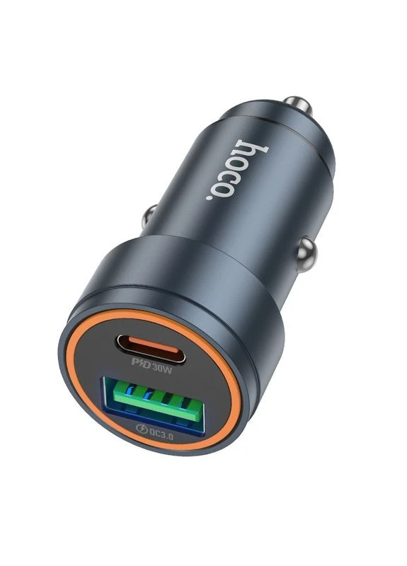 Автомобильное зарядное устройство Z57A Glorious PD30W+QC3.0 car charger Hoco (389299901)