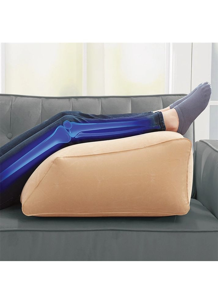 Подушка надувна під ноги з насосом 63х60х30 18x29 см Olvi (372890063)