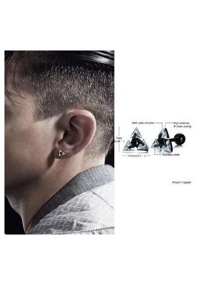 Сережки Vnox Gothic для чоловіків та жінок з нержавіючої сталі [ES-316] VNOX No Brand (338624592)