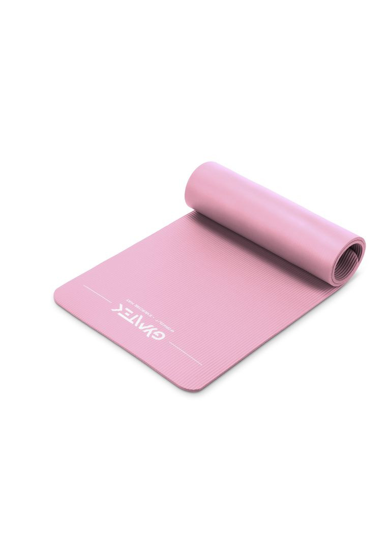 Коврик (мат) для йоги и фитнеса NBR 1см розовый Gymtek (361951862)