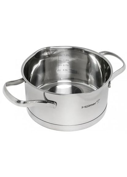 Кастрюля с крышкой 4,8 л CR-17548-SSD Aurora Holmer (361852509)