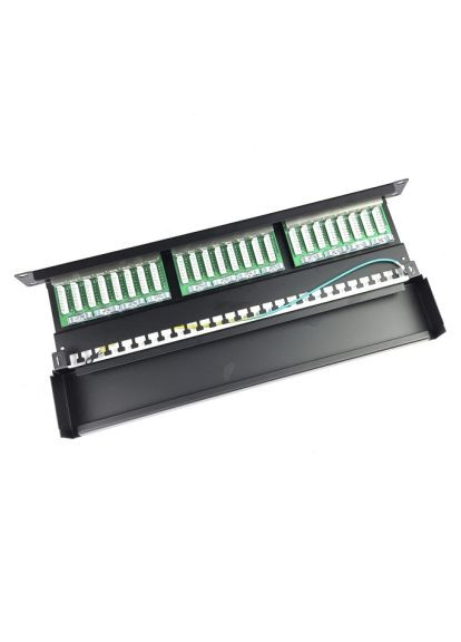 Патч-панель 19" 24xRJ45 STP cat.6, 1U (WT-2084-CAT 6) Eserver 19" 24xRJ45 STP cat.6, 1U (390261851)
