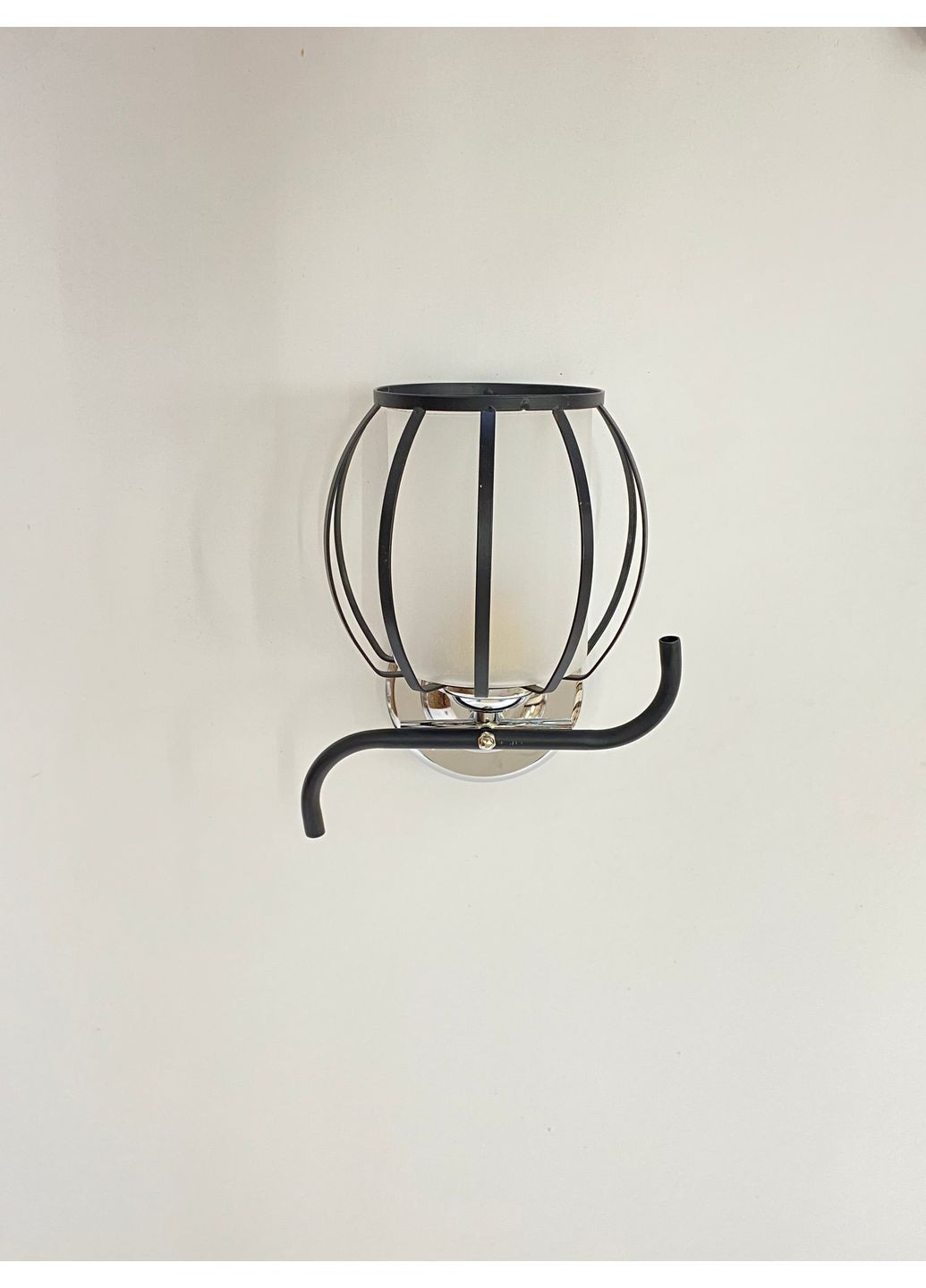 Настінне бра на 1 плафон B-91195/1 хром+чорний Valeso (366546873)