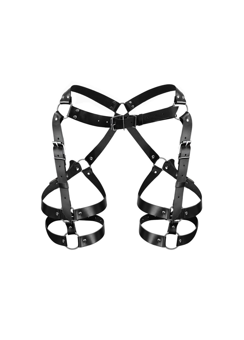 Гартеры – Claire, натуральная кожа, размер XS-М, цвет черный Art of Sex (297573128)