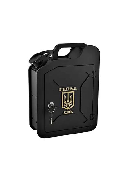 Міні Бар Каністра для Пляшок з Відсіком для Чарок та пляшки 33x24x9.5 см. 0.5 л.Темна No Brand (363133027)