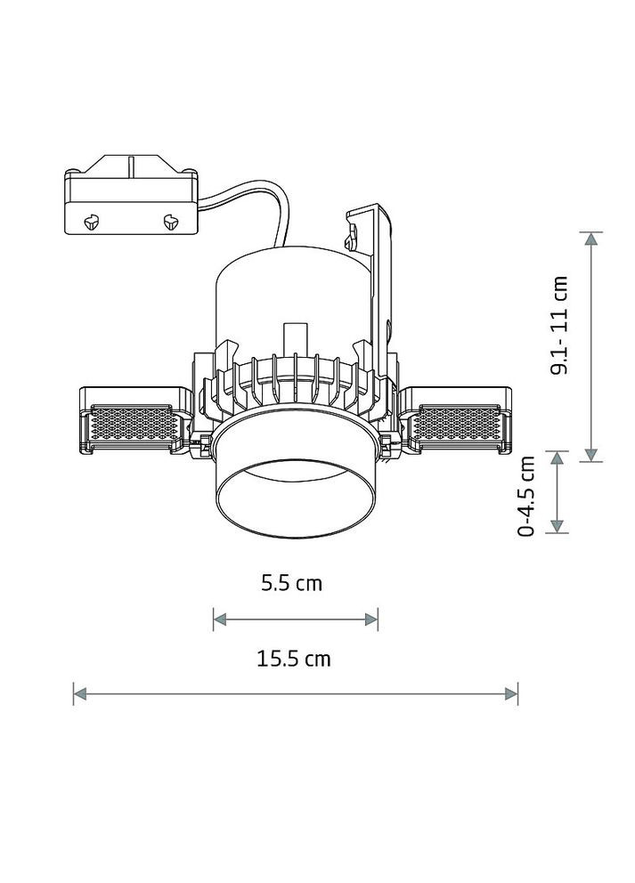 Точечный светильник 10802 Mono Slide Trimless GU10 1x10W IP20 Белый (10802) Nowodvorski (318524526)