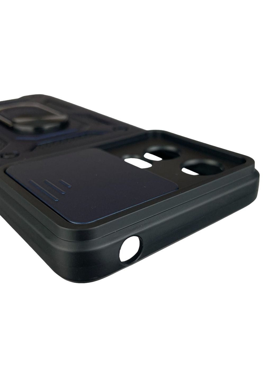 Чохол для E14 броньований з кільцем-тримачем зі шторкою на моторола е14 темно-синій rg1 Motorola (366022283)