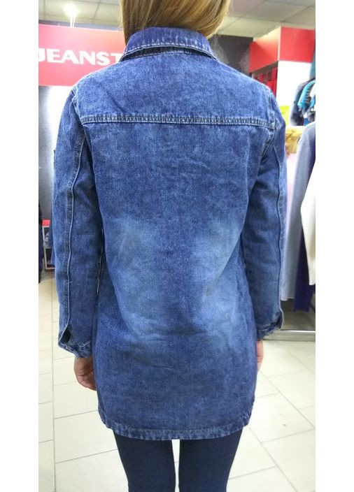 Кардиган женская джинсовая пуговица кармана с жемчугом No Brand (369925007)