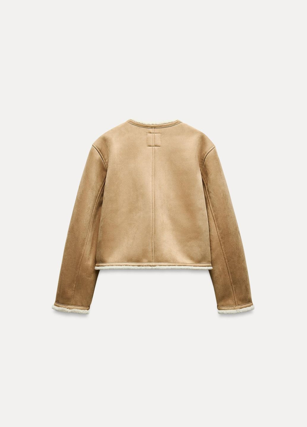 Стильний жакет дублянка Zara жакет дубленка (325866877)