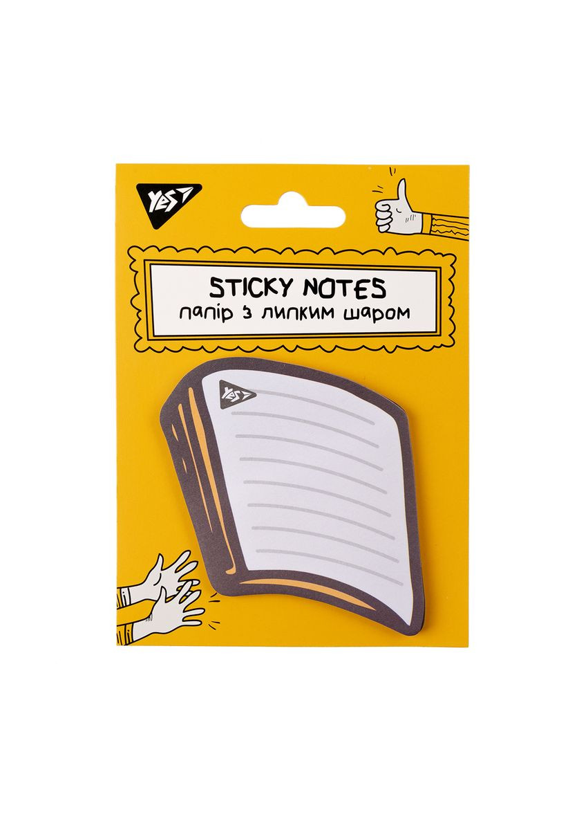 Папір для нотаток з липким шаром фігурний Не ускладнюй 170359 40 аркушів Yes (364757913)