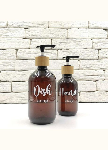 Набор дозаторов для кухни "Рокси" пластик 500-300 мл (2 шт.) No Brand (298794578)