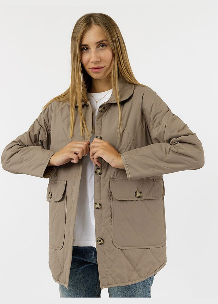 Бежевая демисезонная куртка женская цвет бежевый cb-00228722 Qalinka