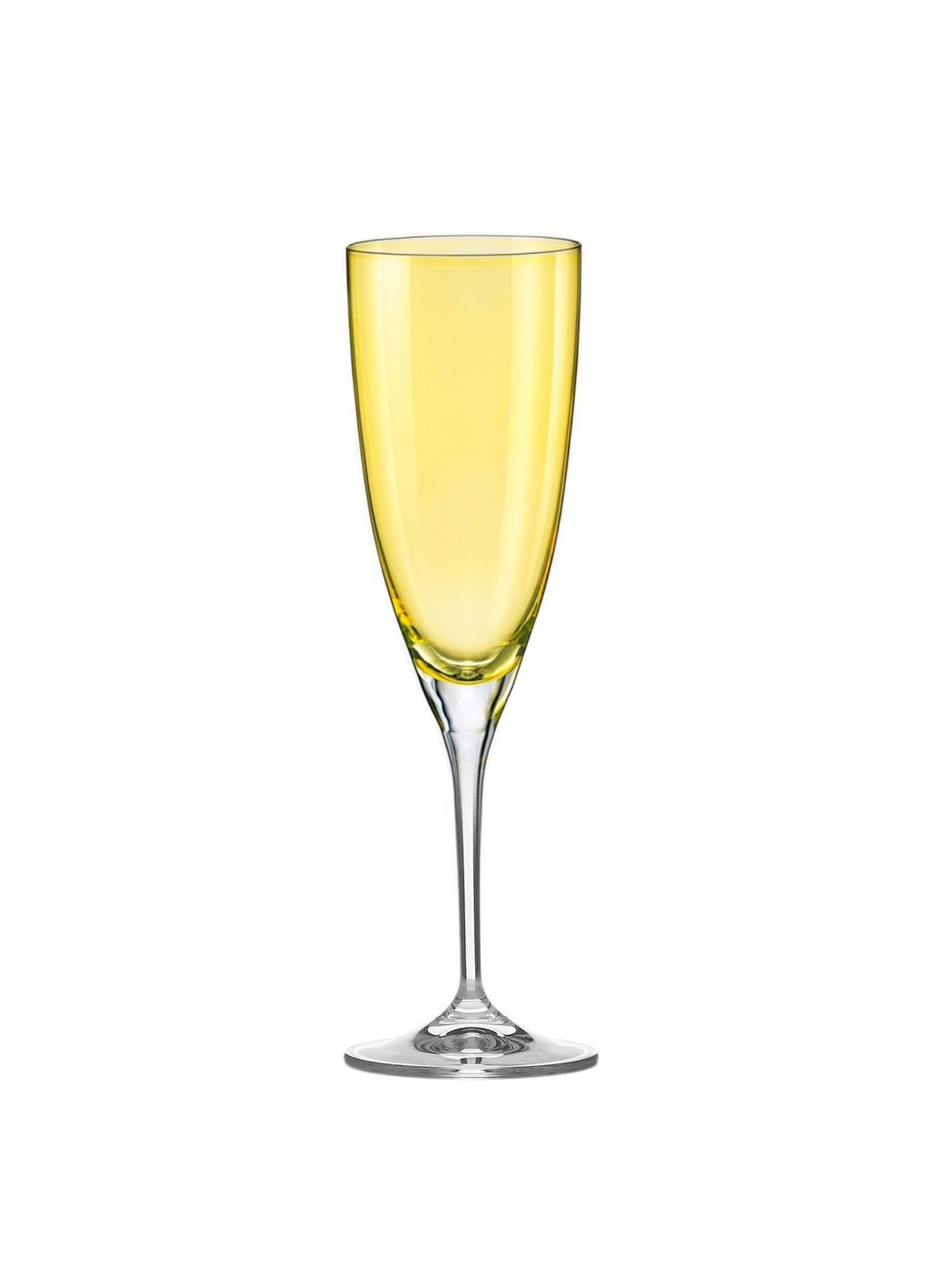 Келихи для шампанського 2шт Kate Yellow 220 мл Bohemia (282749213)