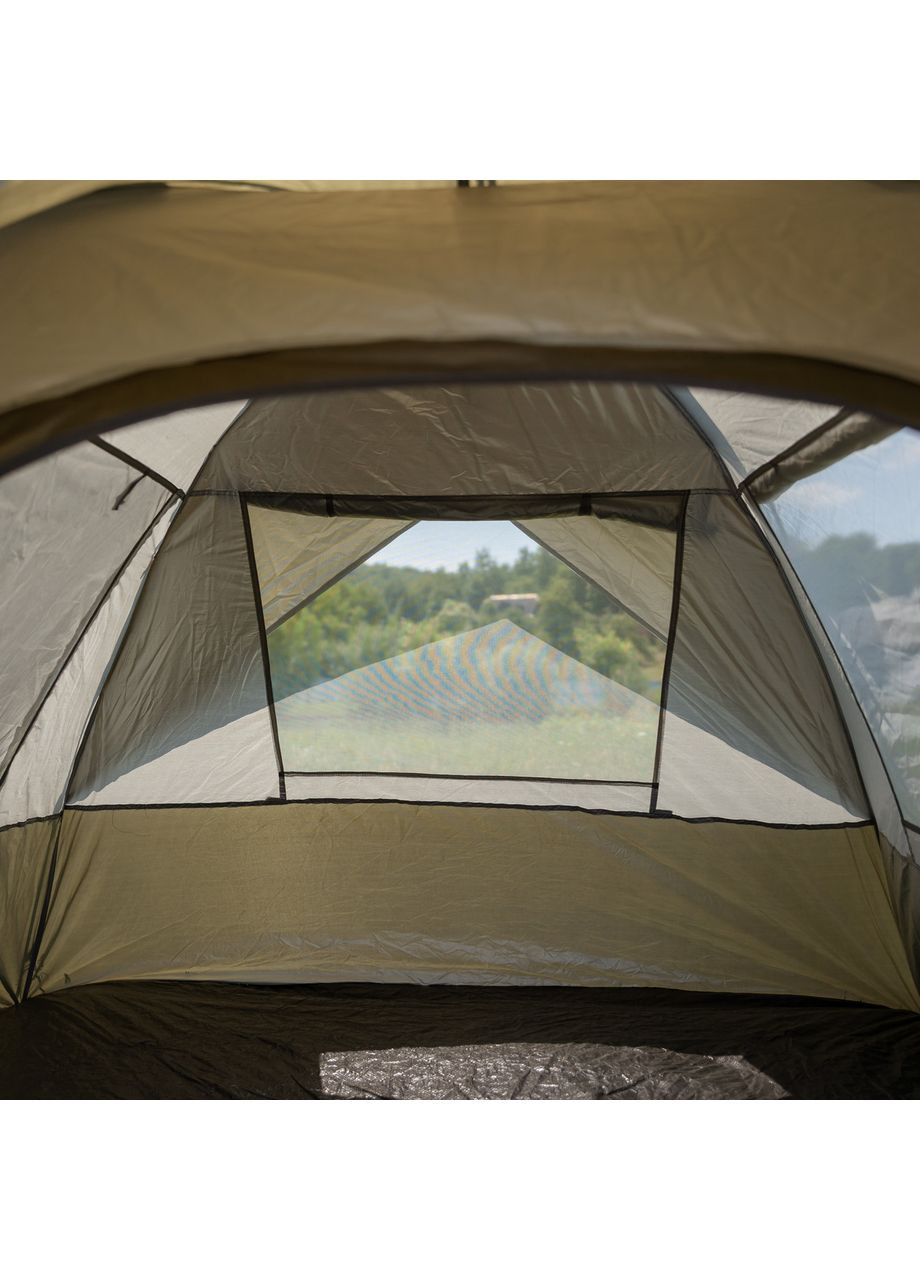 Намет автоматичний тримісний 2*2 (м) кемпінговий туристичний LU-0016GR Хакі LUGI (370439215)