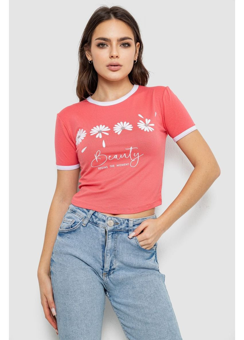 Футболка-топ женская с принтом,, 244R604 Ager - (318529595)