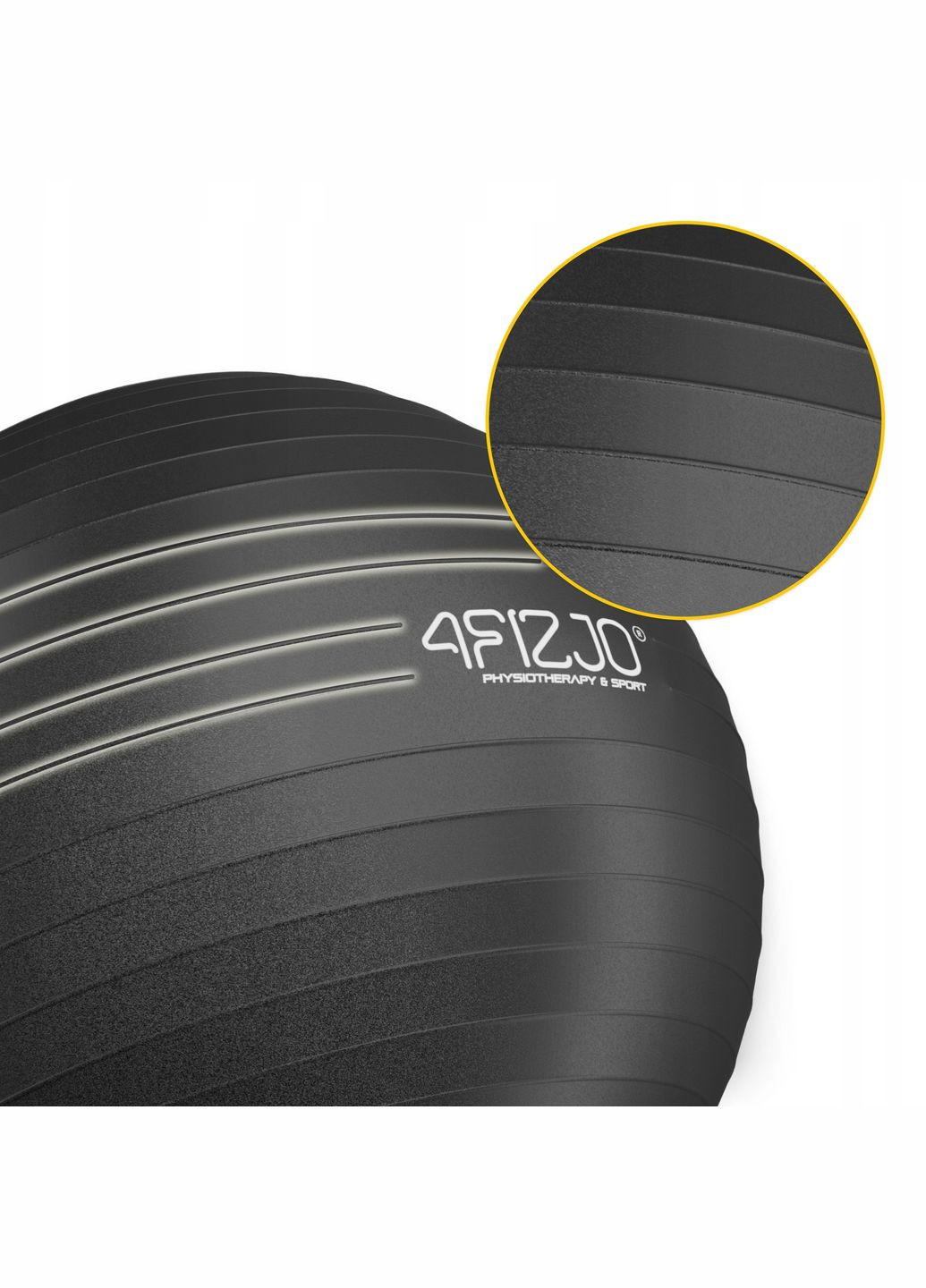 Мяч для фитнеса (фитбол) 75 см Anti-Burst Black () 4FIZJO P-5907739316370 (345710439)