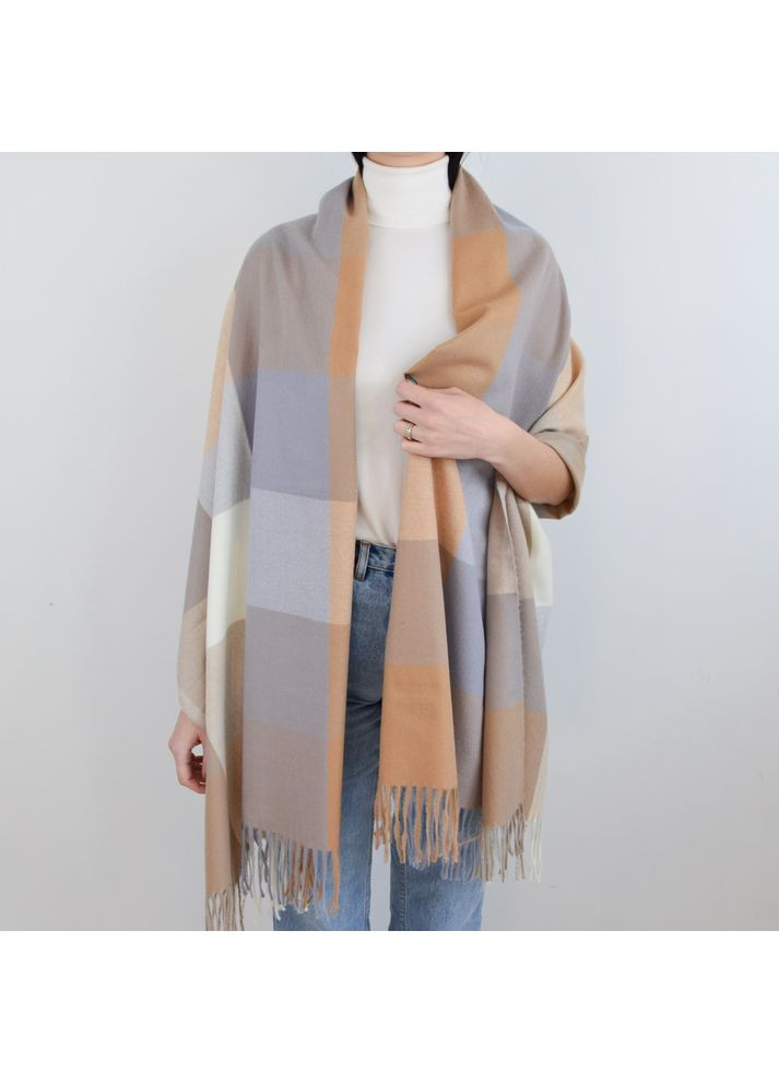 Палантин жіночий клітинка вовна JACKSON LuckyLOOK 640-994 (322789571)