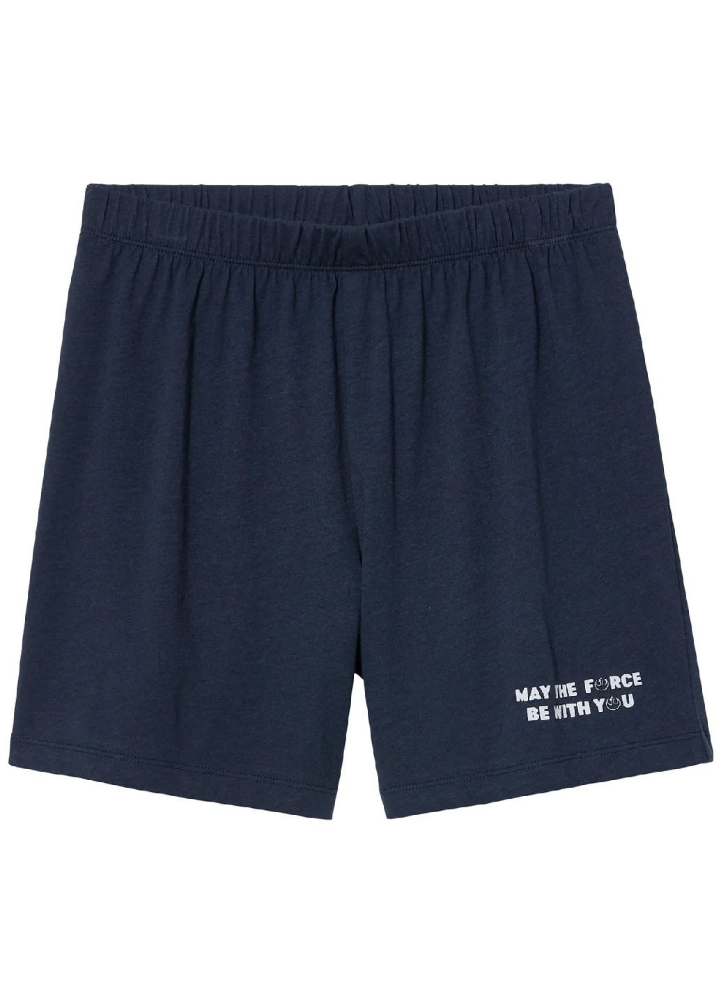 Темно-синя всесезон бавовняна піжама (футболка, шорти) Star Wars
