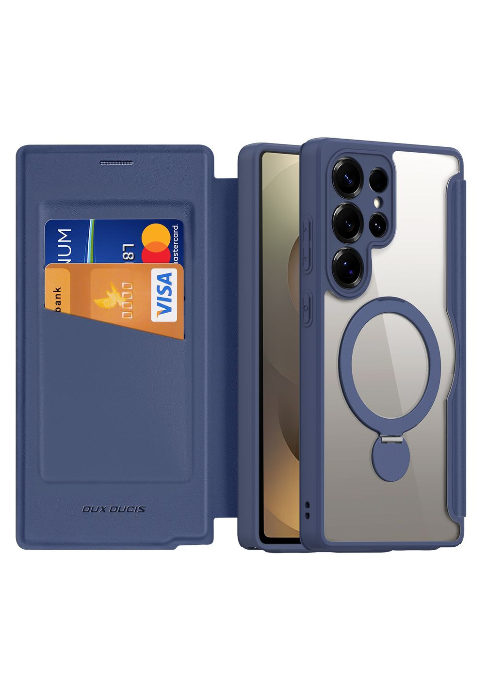 Чохол-книжка Skin X Pro with MagSafe для Samsung Galaxy S25 Ultra 5G (S938) Blue Dux Ducis Samsung Galaxy S25 Ultra 5G (S938) (335874236)