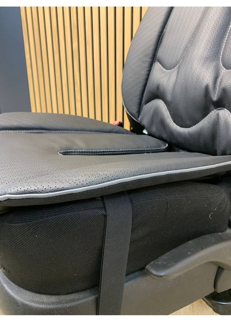 Топовий комплект з натуральної шкіри Nappa 2. Чорний. AV-12NP-101 Ekko Seat (353718974)