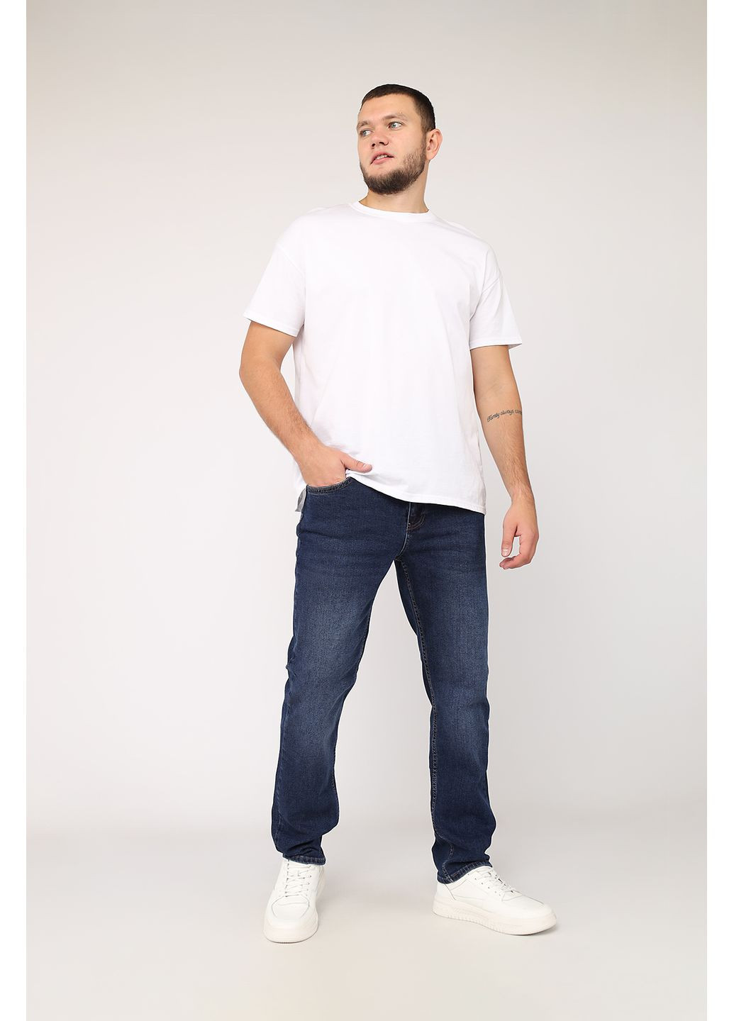 Джинси slim чоловічі колір синій ЦБ-00280656 Yuki (358497349)