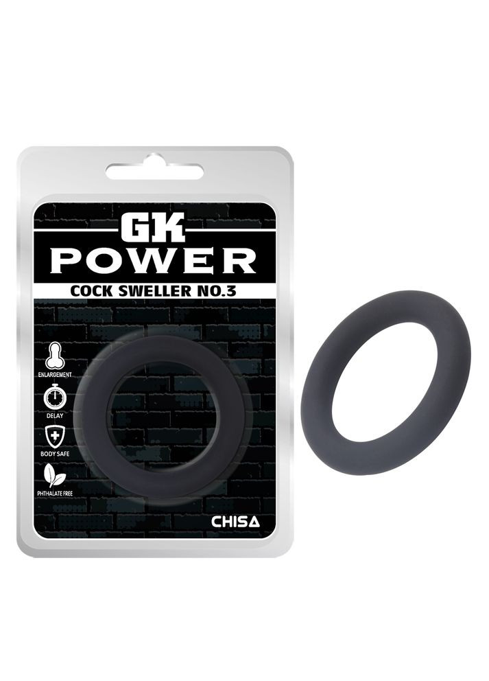 Ерекційне кільце GK Power N0.3, чорне Chisa (297131027)