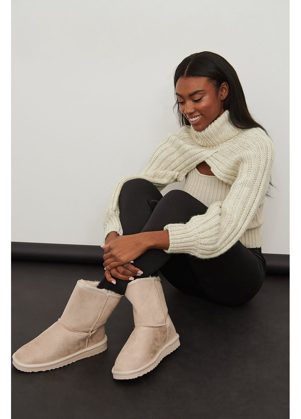 Уггі,світло-бежевий, NA-KD (366028833)