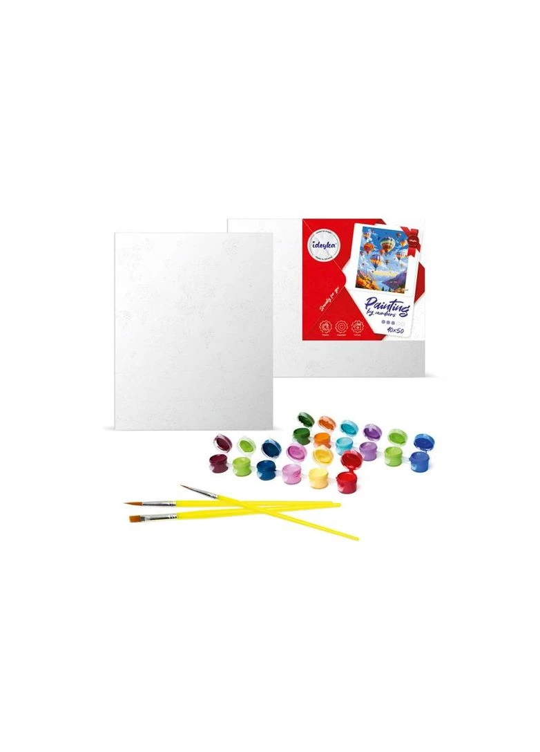 Набор для росписи по номерам 40x50 см KHO6604 "Рыжий котик" IDEYKA (389890363)