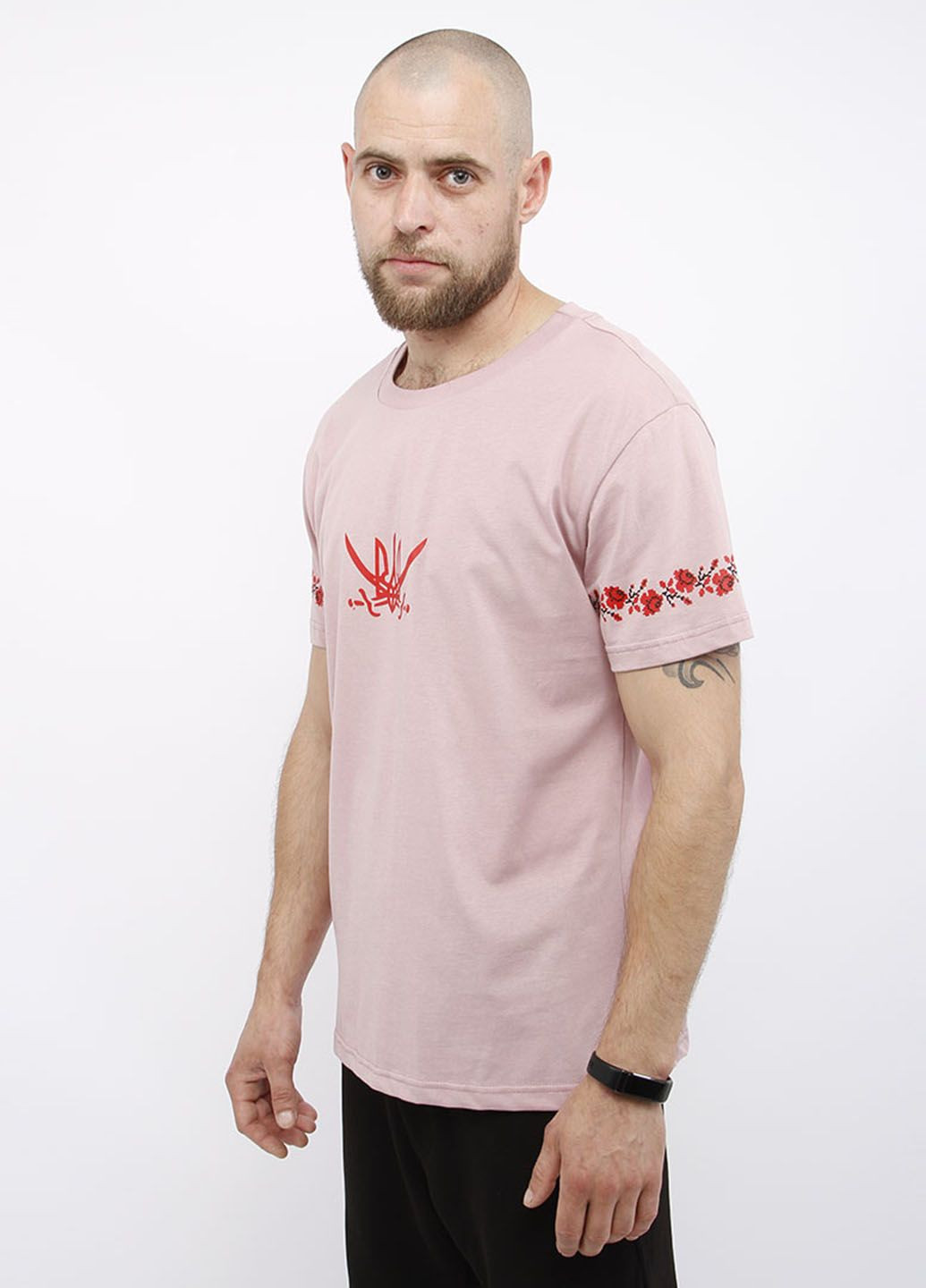 Розовая футболка мужская розовый 101598 Power