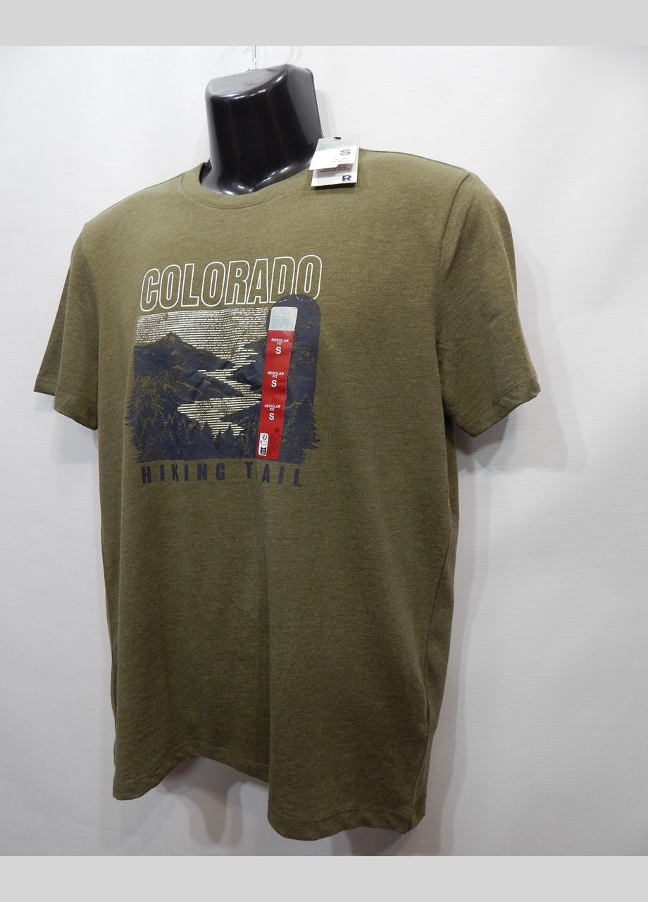 Хаки (оливковая) мужская футболка cares оригинал р.48 141fm Primark