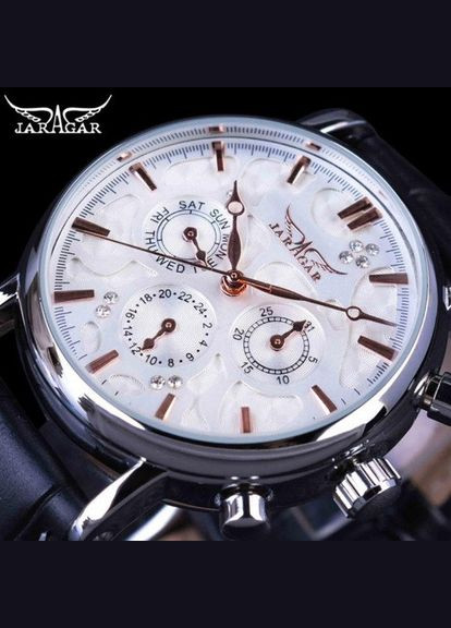 Чоловічий наручний механічний годинник Оригінал Білий Jaragar (335053737)