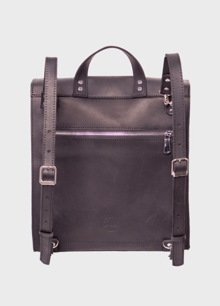 Кожаная сумка-рюкзак Черный Унисекс Dekey (351898887)