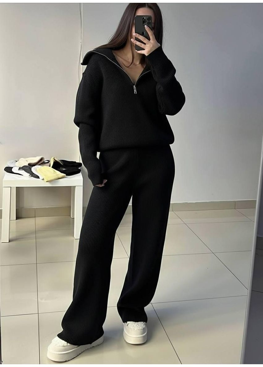 Жіночий костюм з брюками палаццо No Brand (368870576)