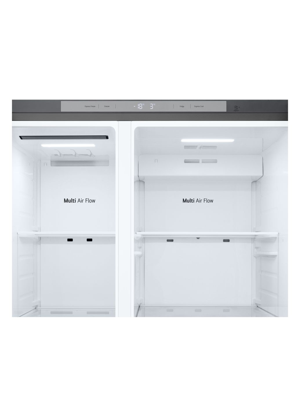 Холодильник GC-B257KNHW SBS, 179x91х74, холод.відд.-422л, мороз.відд.-236л, 2дв., А+, NF, інв., диспл внутр., сріблястий LG (364275491)