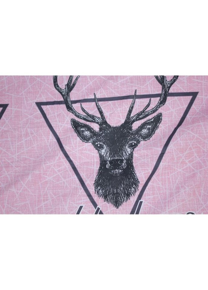 Постільна білизна Бязь Ranforce Elite 17-0516 Noble deers pink Односпальний (2200004666235) Mirson (280435542)