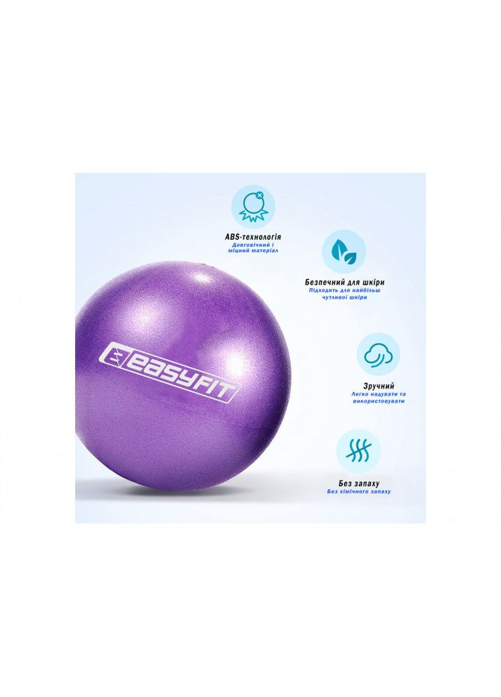 Мяч для пилатеса 25 см фиолетовый EasyFit (358887830)
