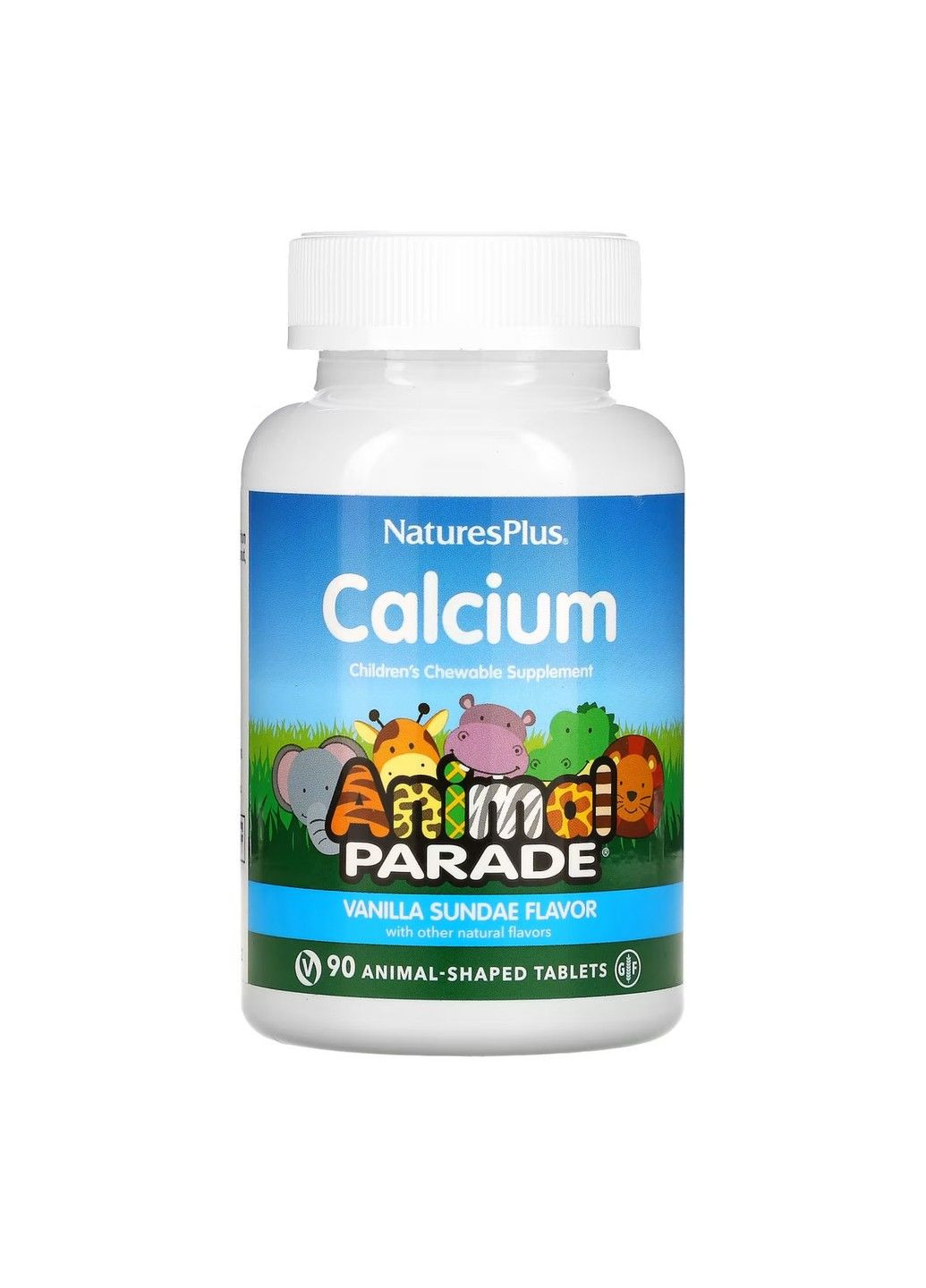 Source of Life, Animal Parade, кальций, жевательная добавка для детей, 90 таблеток Nature's Plus (349821111)