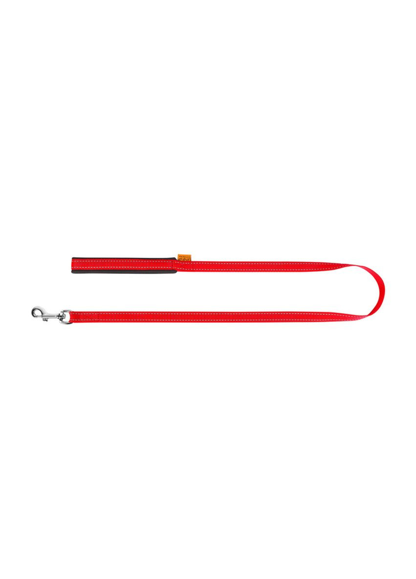 Поводок нейлоновый с прорезиненной ручкой 20мм/122см красный Dog Extreme (279565805)
