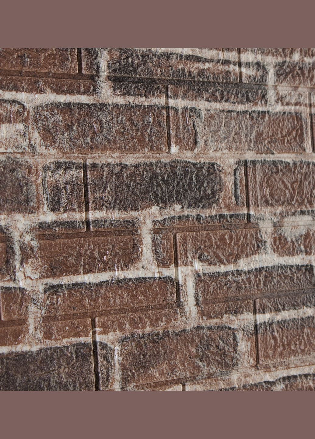 Самоклейка декоративна 3D панель під червону катеринославську цеглу 700x770x5мм 3D Loft (298400528)