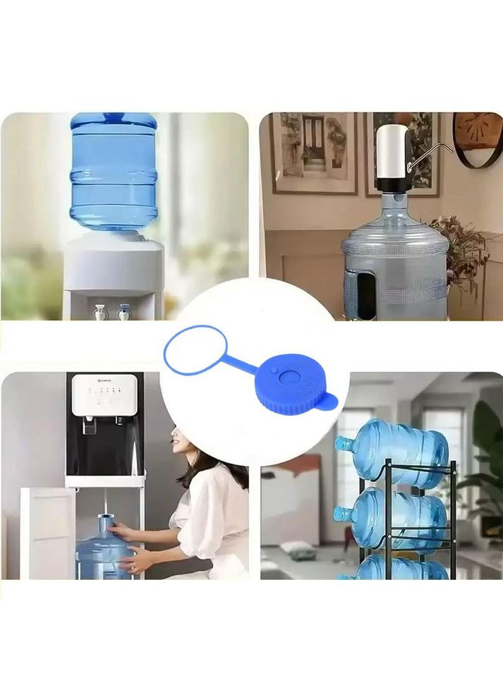 Універсальна гумова кришка для бутлів з водою на 13-19 л з клапаном для помпи (NR0214_1) No Brand (369150693)