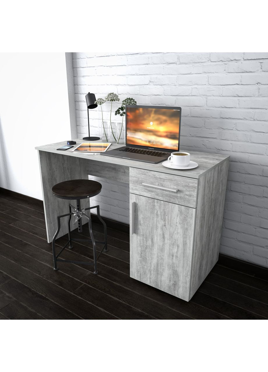 Стіл комп'ютерний письмовий з ящиком та дверцятами MST-3 1200*760*500 No Brand (360560758)