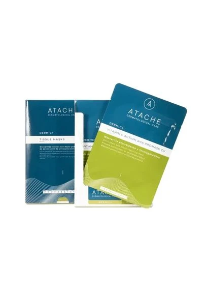 Антиоксидантна маска для обличчя глобальної дії Vitamin C Action AHA Promask CV 1 шт Atache (381528740)